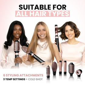 Lifestyle image of ELLABELLA Hot Air Styler in use