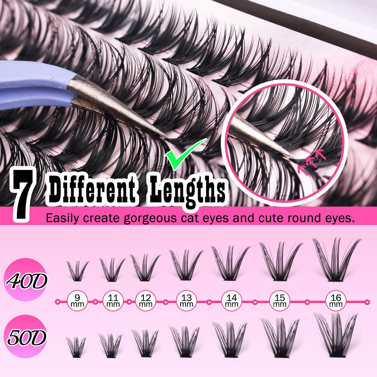 Lifestyle image of FANXITON eyelash application process