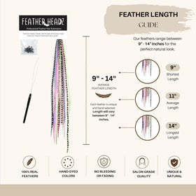 Lifestyle image of Feather Headz hair extensions styled