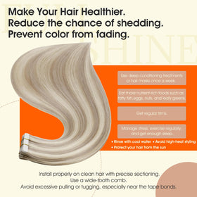 Lifestyle image of Full Shine Hair Extensions in use