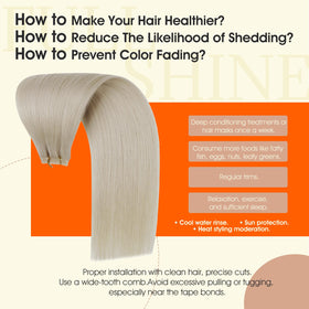 Lifestyle image of Full Shine hair extensions in use