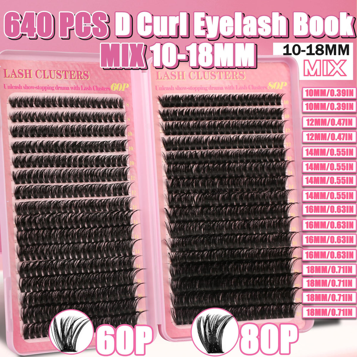 Lifestyle image of Gmagictobo lash clusters applied on model