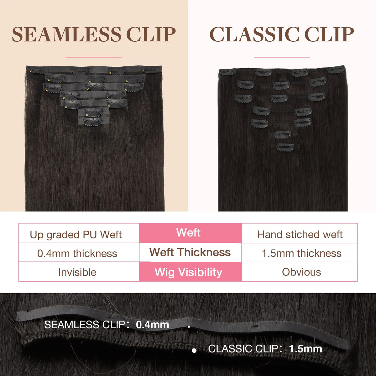 Lifestyle image of GOO GOO Clip in Hair Extensions styled in a ponytail