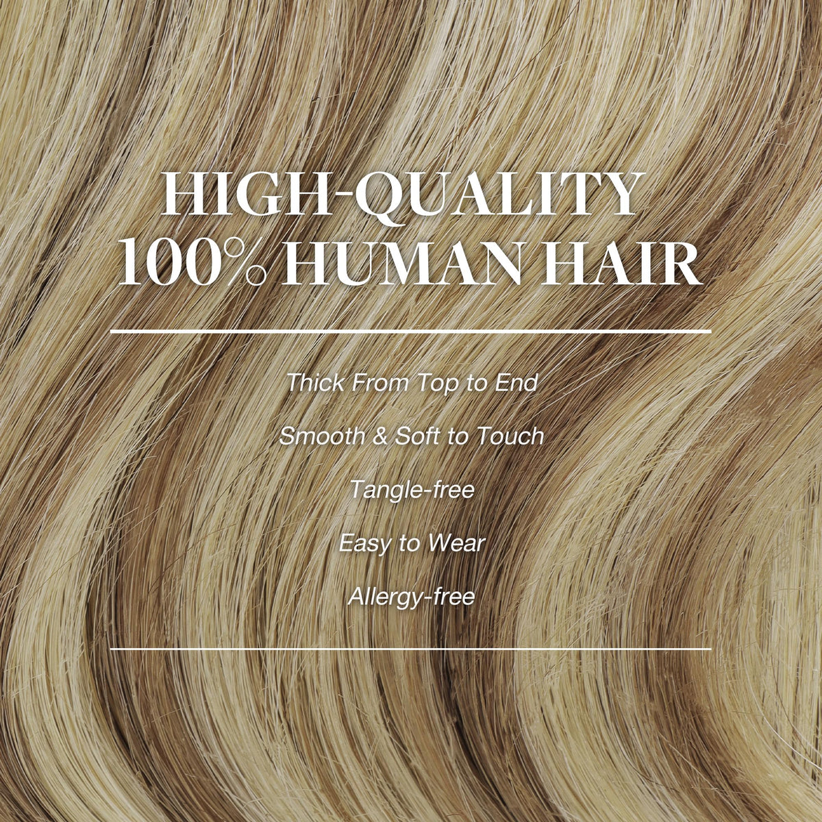 Lifestyle image of GOO GOO hair extensions styled