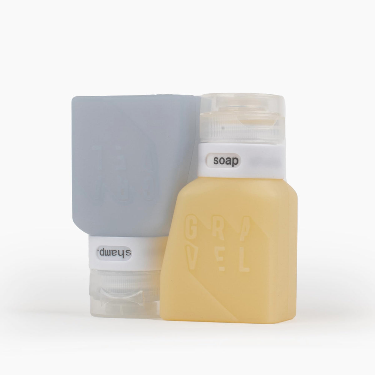 Lifestyle image of Gravel travel bottles in use