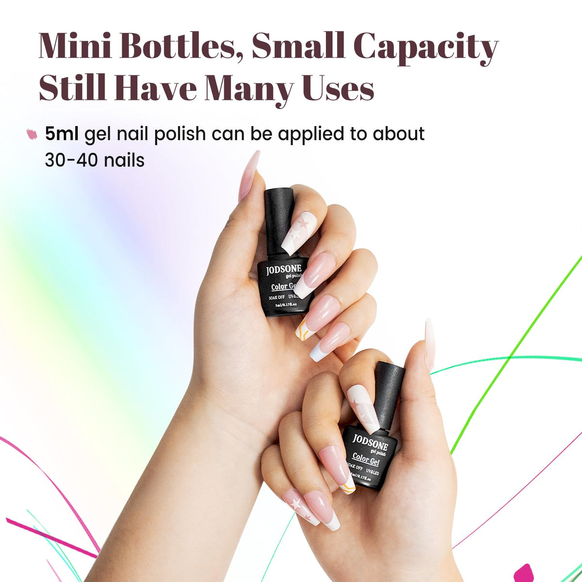 Lifestyle image of JODSONE nail polish being applied