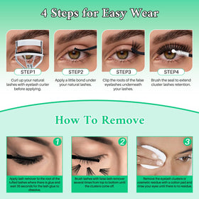 Lifestyle image of LASHSUN Lash Clusters Kit in use