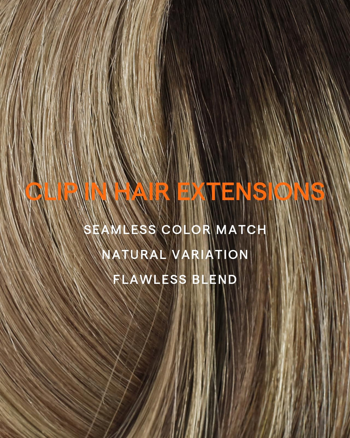 Lifestyle image of model wearing Full Shine extensions