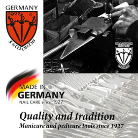 Lifestyle image of nail file set in use