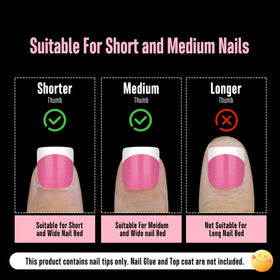 Lifestyle image of NOVO OVO Extra Short Nail Tips in use
