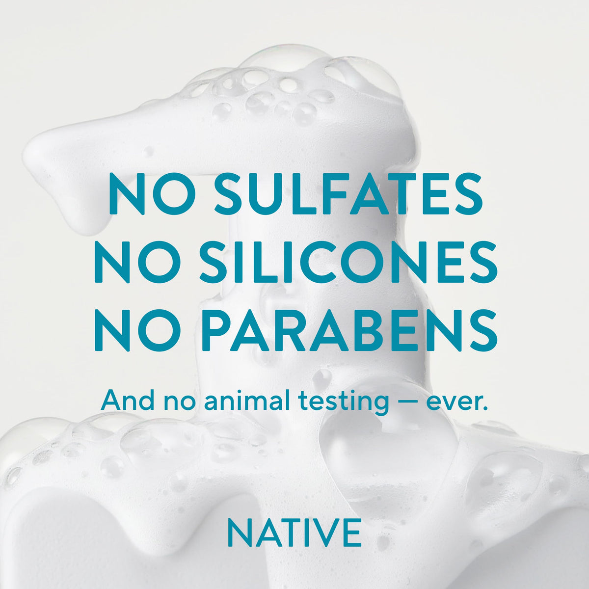 Lifestyle image of person using Native Shampoo