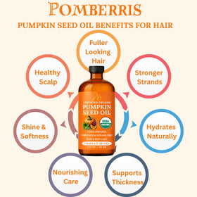 Lifestyle image of Pomberries Pumpkin Seed Oil in use
