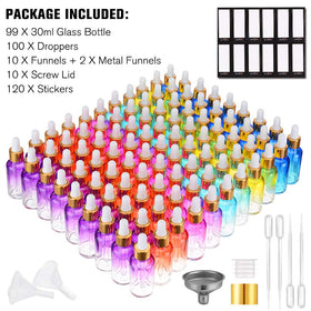Lifestyle image of PrettyCare dropper bottles in use