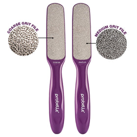 Lifestyle image of Probelle foot file on a bathroom counter