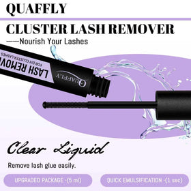 Lifestyle image of QUAFFLY lashes applied on a model