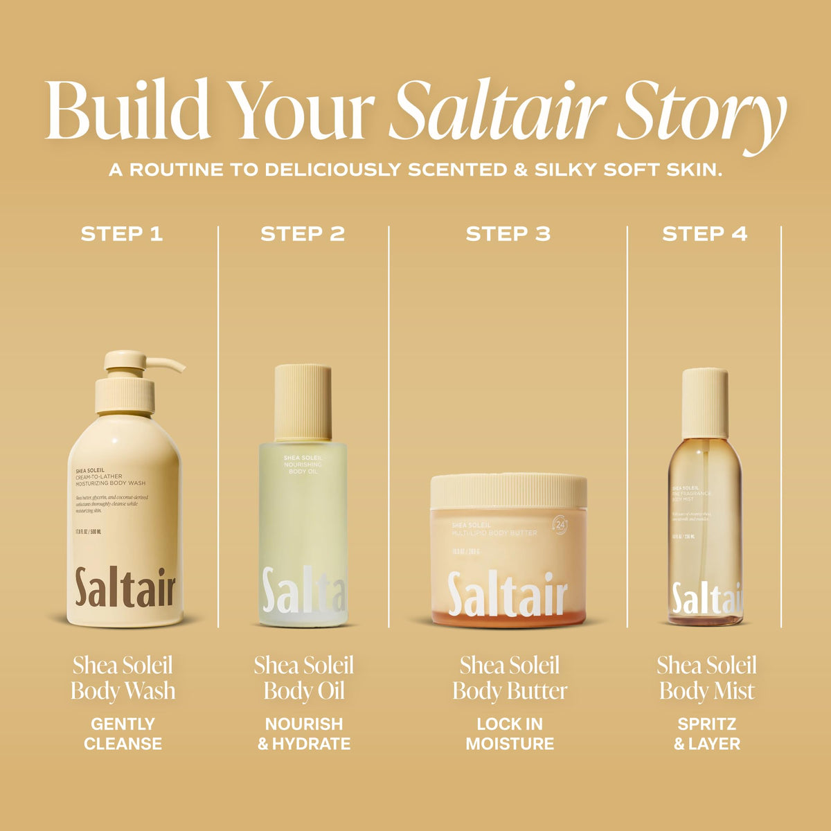 Lifestyle image of Saltair Multi-Lipid Body Butter in a bathroom