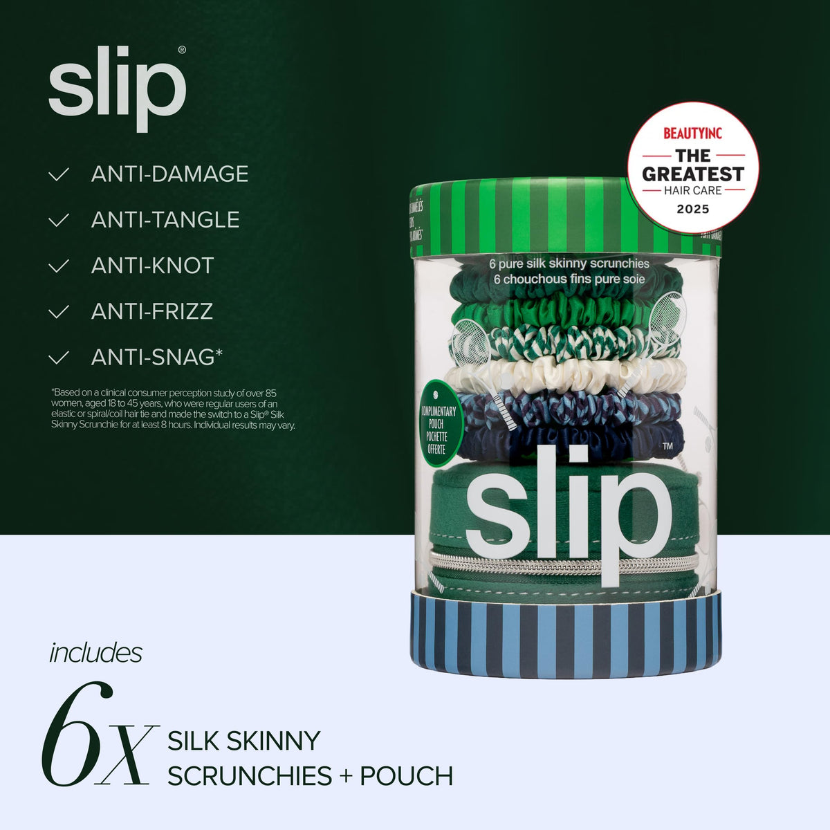 Lifestyle image of SLIP scrunchies in use