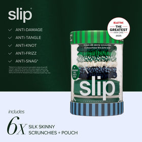 Lifestyle image of SLIP scrunchies in use