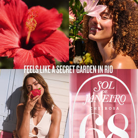 Lifestyle image of Sol de Janeiro Giftable Set on a vanity