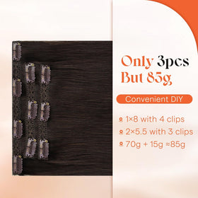 Lifestyle image of Sunny Hair Clip-In Extensions styled