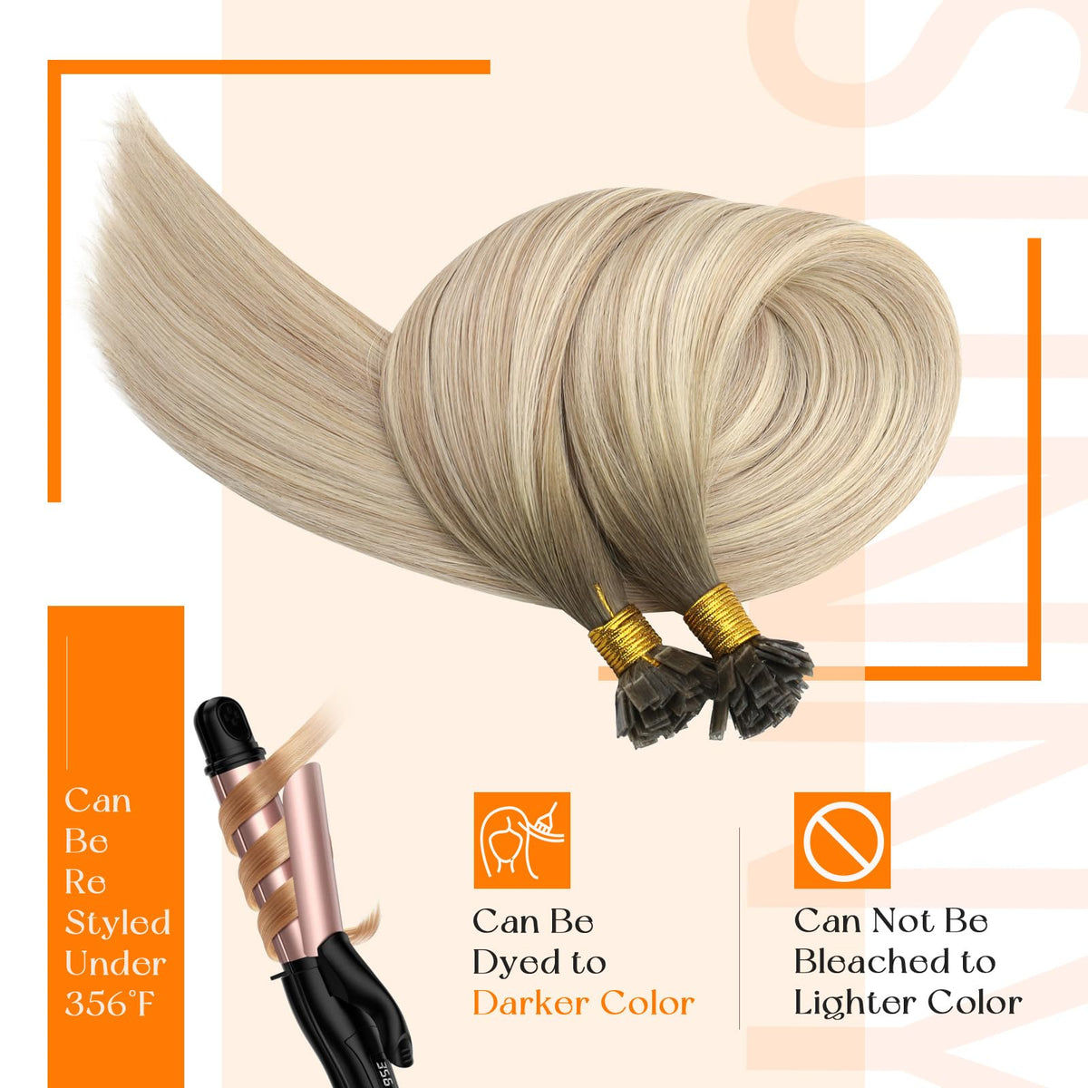 Lifestyle image of Sunny Hair extensions styled