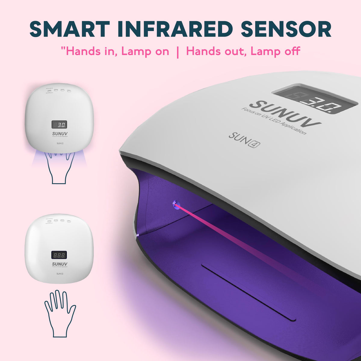 Lifestyle image of SUNUV UV LED Nail Lamp