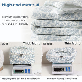 Lifestyle image of uekeboag Large Travel Quilted Makeup Bag in use