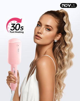 Lifestyle image of using NOVUS Curling Iron