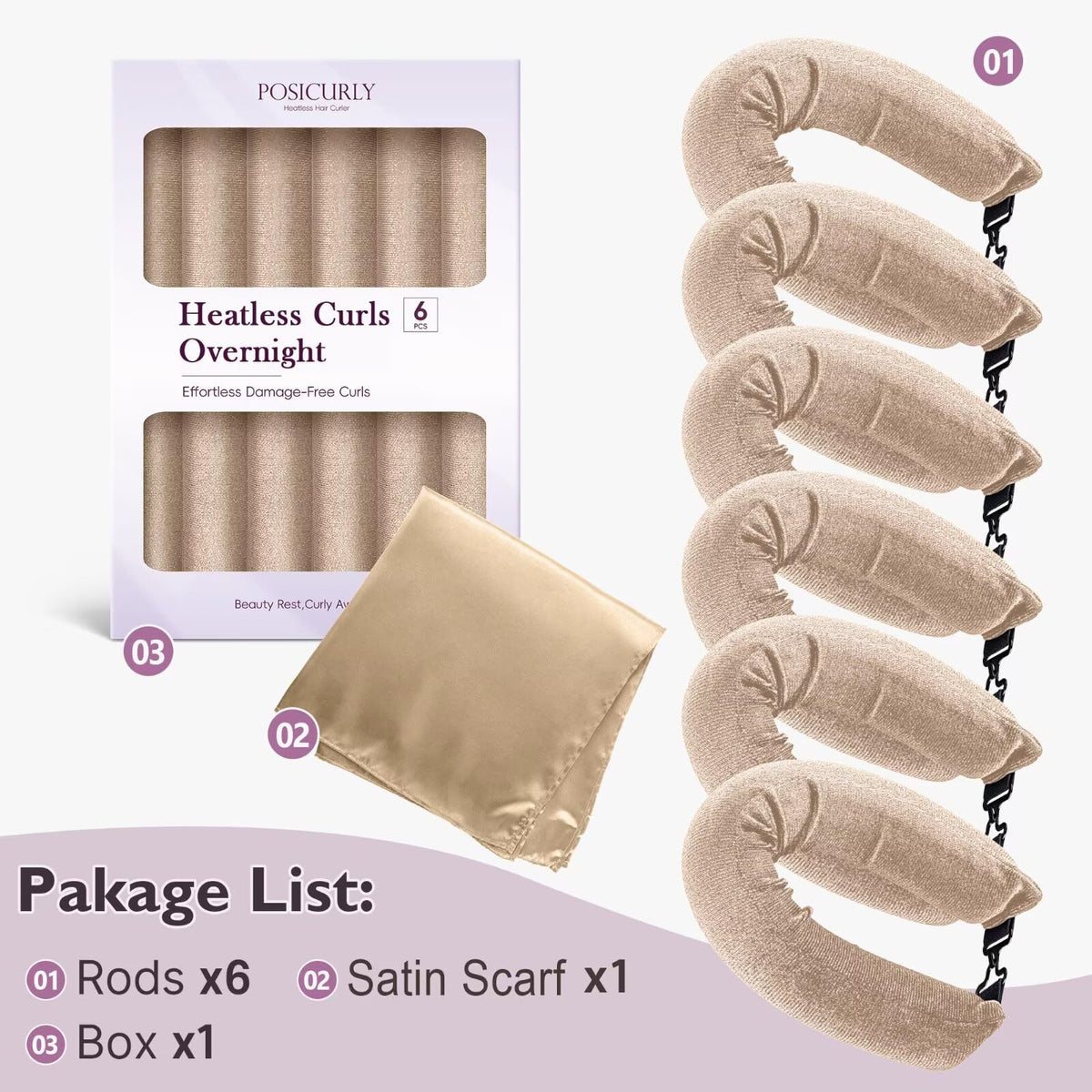 Lifestyle image of using Posicurly hair curlers overnight
