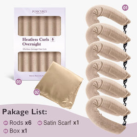Lifestyle image of using Posicurly hair curlers overnight