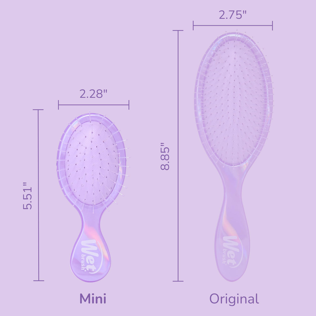 Lifestyle image of Wet Brush Mini Detangler being used