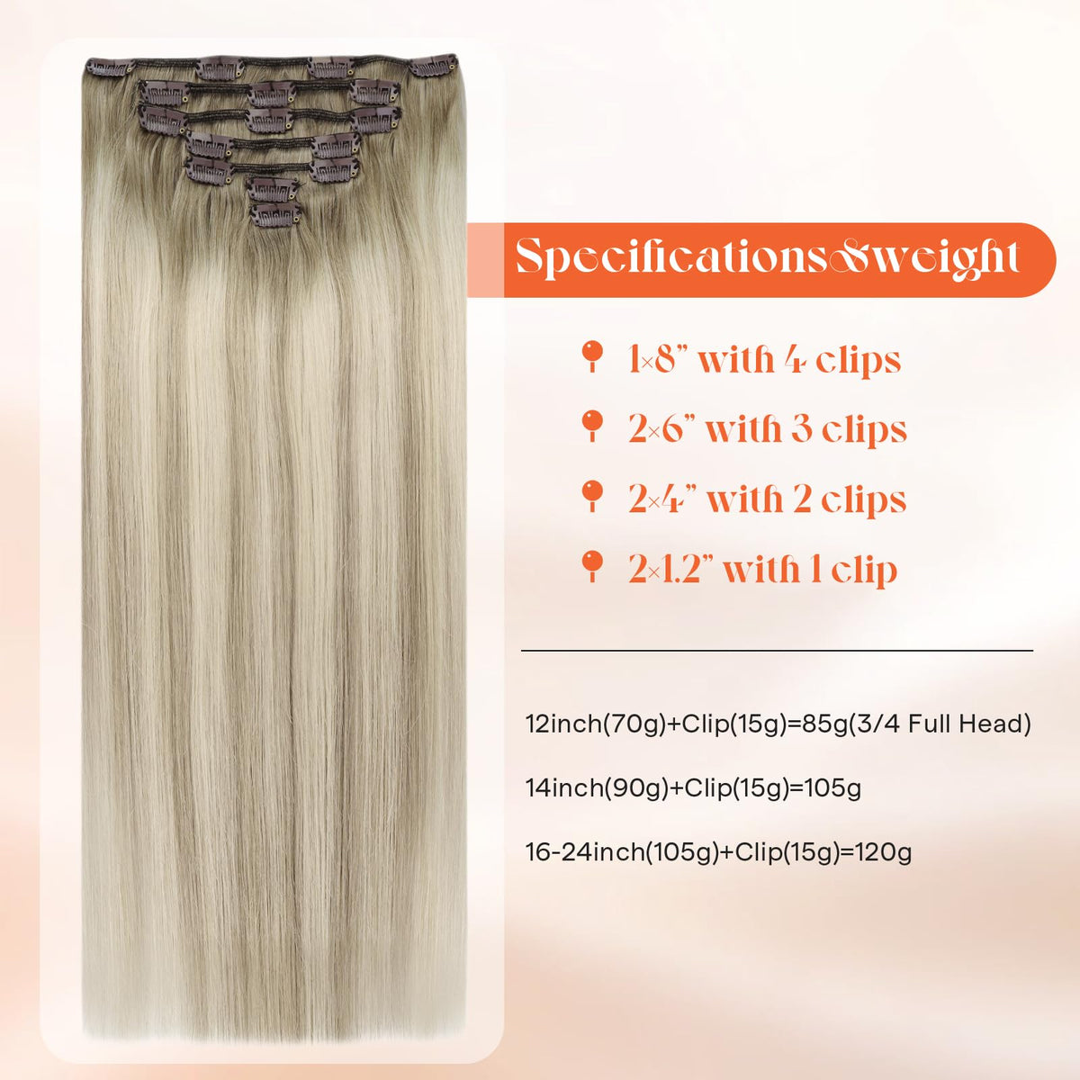 Lifestyle image of woman wearing Sunny Hair clip-in extensions