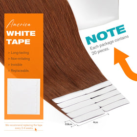 Lifestyle image of woman wearing Sunny Hair Tape in Hair Extensions