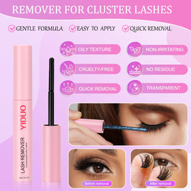 Lifestyle image of YIDUO lashes applied on model