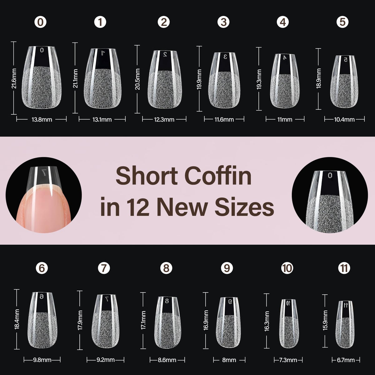 Lifestyle image showing application of Misssix Nail Tips