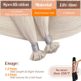 Lifestyle image with model wearing Sunny Hair extensions