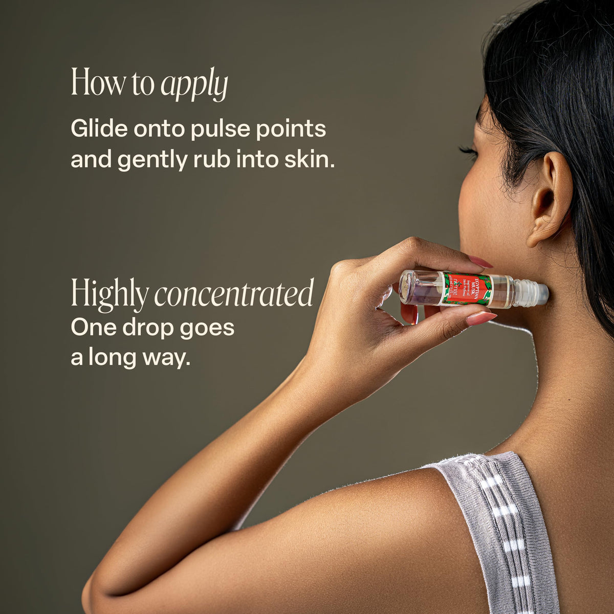 Lifestyle scene featuring Nemat Egyptian Musk Perfume Oil Roll-On