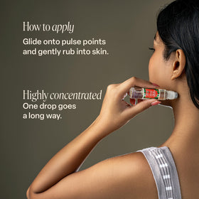 Lifestyle scene featuring Nemat Egyptian Musk Perfume Oil Roll-On