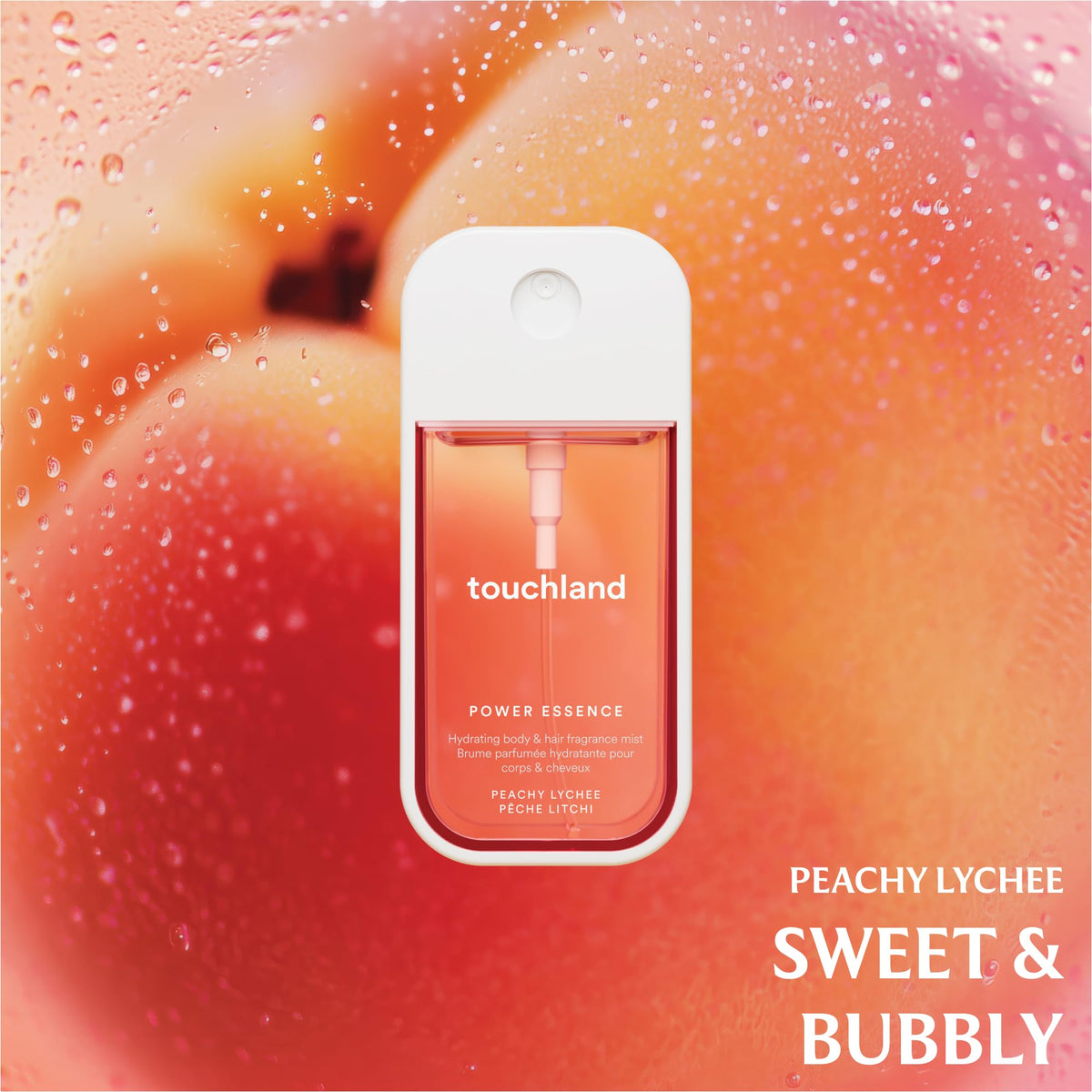 Lifestyle scene featuring Touchland Fruity Crush set outdoors