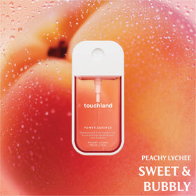 Lifestyle scene featuring Touchland Fruity Crush set outdoors