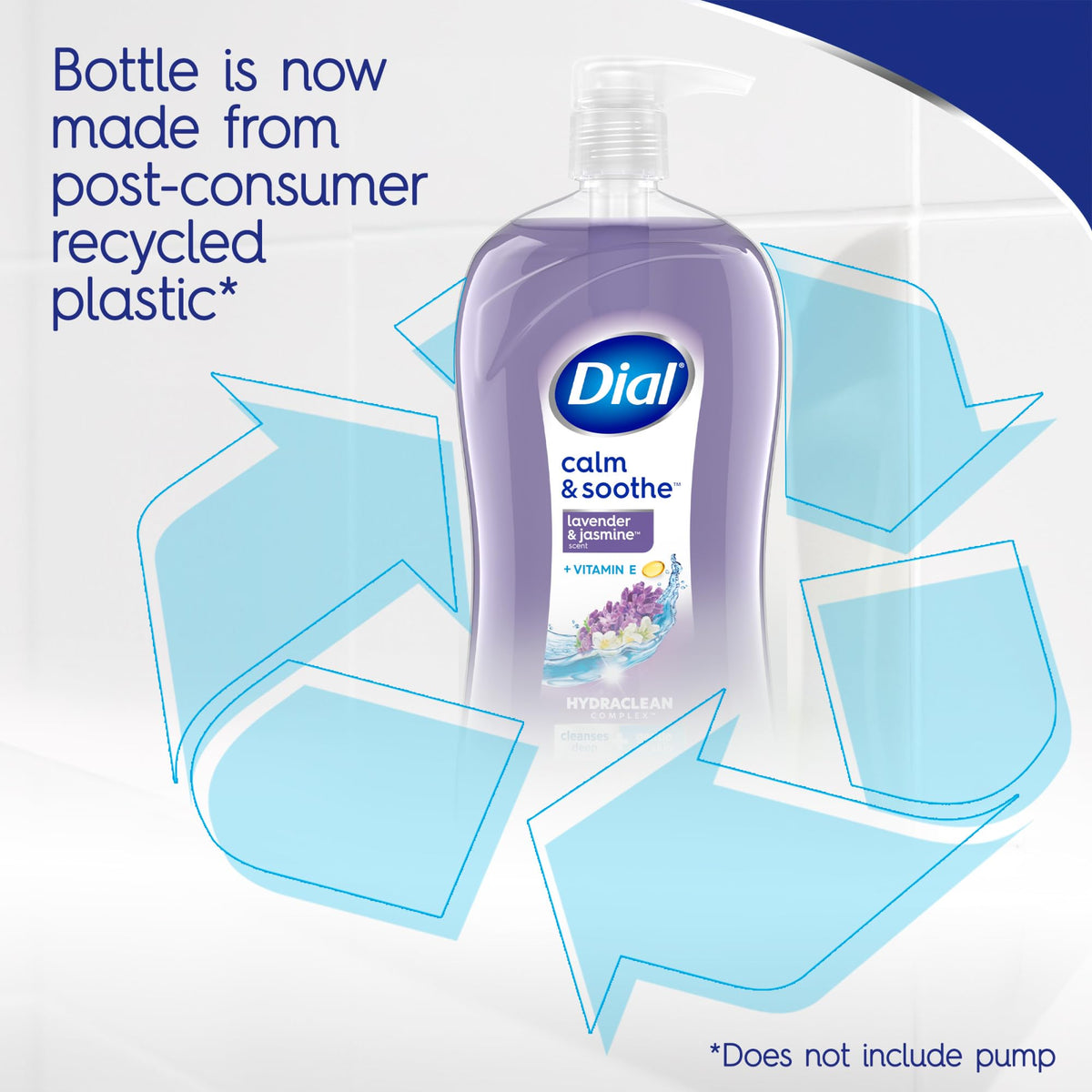 Lifestyle scene of Dial Body Wash in a shower setting