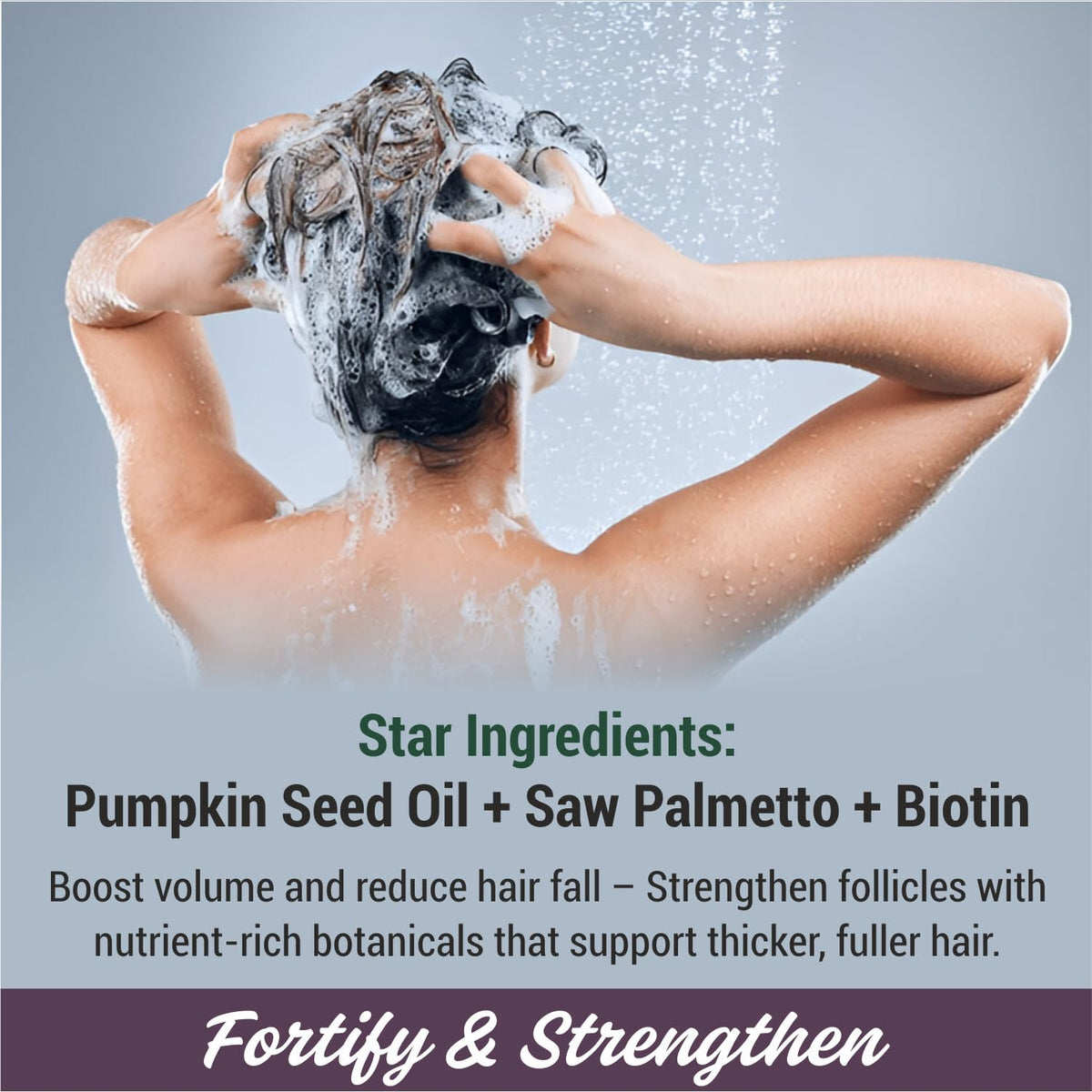 Lifestyle scene of First Botany Shampoo and Conditioner in a bathroom