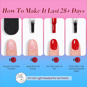 Lifestyle scene of nails painted with Born Pretty Neon Gel Polish