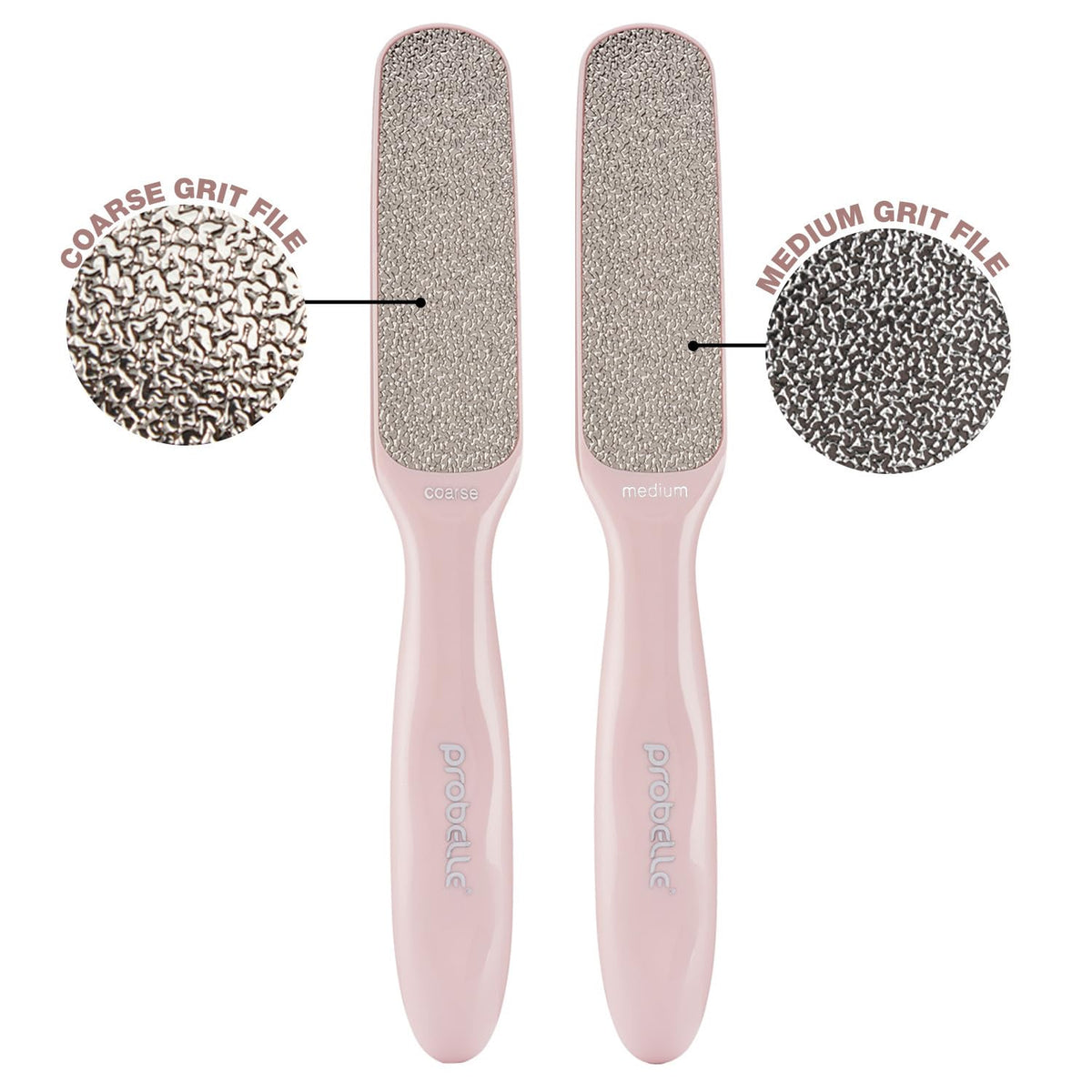 Lifestyle scene of Probelle Double Sided Nickel Foot File in use