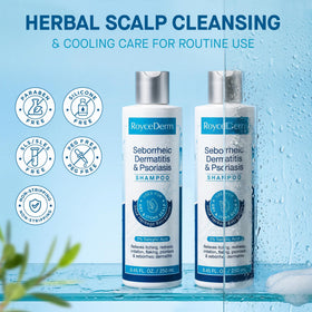 Lifestyle scene of Roycederm Scalp Care Set in bathroom