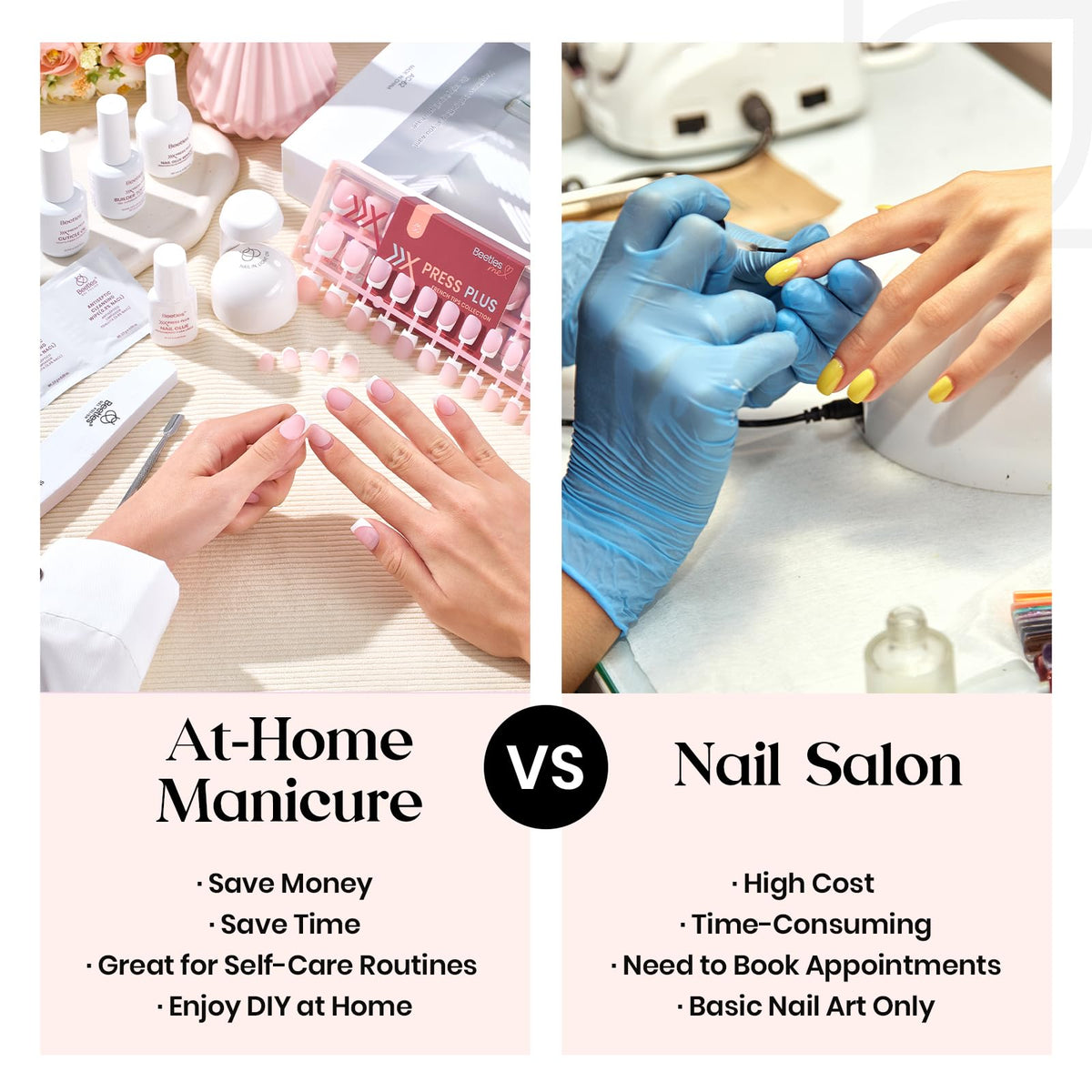 Lifestyle scene showing Beetles nail kit in use