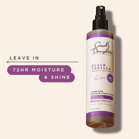 Lifestyle scene showing Carol's Daughter Black Vanilla Leave In Conditioner in a bathroom