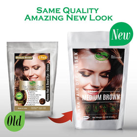 Lifestyle scene using The Henna Guys Medium Brown Henna Hair Dye