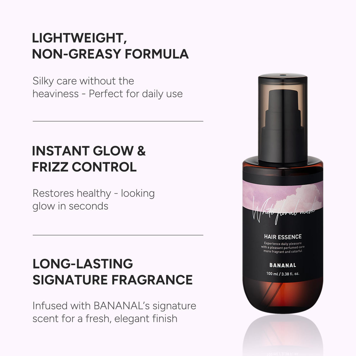 Lifestyle scene with BANANAL Hair Perfume Oil & Serum on a vanity