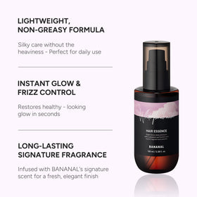 Lifestyle scene with BANANAL Hair Perfume Oil & Serum on a vanity